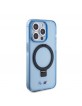 BMW iPhone 15 Pro Hülle Case Ring Stand Magsafe Halter Blau