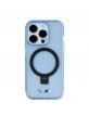 BMW iPhone 15 Pro Hülle Case Ring Stand Magsafe Halter Blau