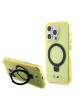 BMW iPhone 15 Pro Max Case Ring Stand Magsafe Holder Yellow