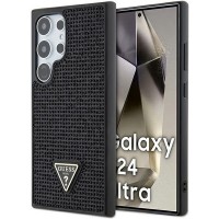 Guess Samsung S24 Ultra Hülle Case Triangle Kristallen Strass Schwarz