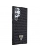 Guess Samsung S24 Ultra Case Triangle Crystals Rhinestones Black