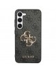 Guess Samsung S24+ Plus Case Cover 4G Big Metal Logo Gray