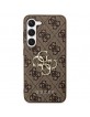 Guess Samsung S24 Case Cover 4G Big Metal Logo Brown