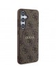 Guess Samsung S24 Hülle Case Cover 4G MagSafe Braun