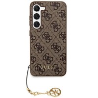 Guess Samsung S24 Hülle Case Cover Charms 4G Braun