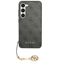 Guess Samsung S24 Hülle Case Cover Charms 4G Grau