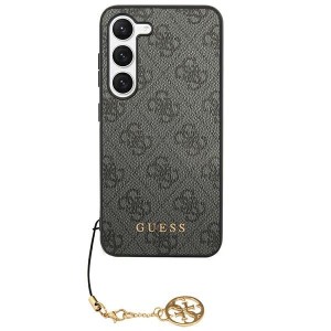 Guess Samsung S24 Case Cover Charms 4G Gray