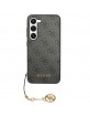 Guess Samsung S24 Hülle Case Cover Charms 4G Grau