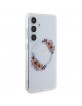 Guess Samsung S24 Hülle Case MagSafe Blumen Transparent
