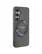 Guess Samsung S24 Case MagSafe Flowers Black