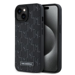 Karl Lagerfeld iPhone 14 Pro Max Hülle Case MagSafe Monogram Schwarz