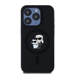 Karl Lagerfeld iPhone 14 Pro Case Magsafe Karl Choupette Black