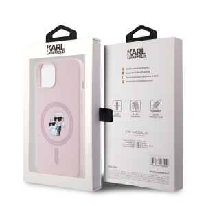 Karl Lagerfeld iPhone 14 / 13 Hülle Case Magsafe Karl Choupette Rosa