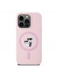 Karl Lagerfeld iPhone 14 Pro Max Case Magsafe Karl Choupette Pink