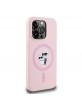 Karl Lagerfeld iPhone 14 Pro Max Case Magsafe Karl Choupette Pink