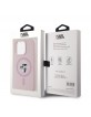 Karl Lagerfeld iPhone 15 Pro Hülle Case Magsafe Karl Choupette Rosa