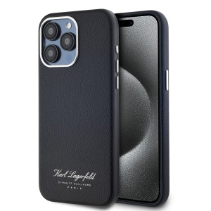 Karl Lagerfeld iPhone 15 Pro Hülle Case Hotel RSG Schwarz