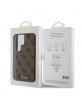 Guess Samsung S24 Ultra Hülle Case Cover 4G Metal Logo Braun