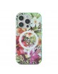 Guess iPhone 16 Pro Max Flowers MagSafe Case Orange
