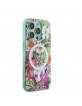 Guess iPhone 16 Pro Max Flowers MagSafe Case Orange