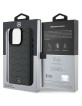 Mercedes iPhone 16 Pro Max Case Cover Genuine Leather Waves Black