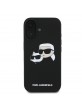 Karl Lagerfeld iPhone 16 Case MagSafe Silicone Karl Choupette Black