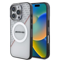 AMG Mercedes iPhone 16 Pro Max Hülle Case MagSafe Weiß