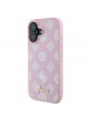 Guess iPhone 16 Hülle Case MagSafe Peony Rosa Pink