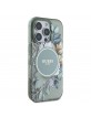 Guess iPhone 16 Pro Max Flowers MagSafe Case Green
