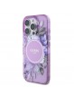 Guess iPhone 16 Pro Max Flowers MagSafe Case Purple