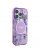 Guess iPhone 16 Pro Max Flowers MagSafe Case Purple