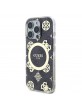 Guess iPhone 16 Pro Case MagSafe 4G Peony Black