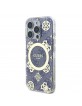 Guess iPhone 16 Pro Case MagSafe Peony 4G Blue