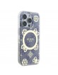 Guess iPhone 16 Pro Case MagSafe Peony 4G Blue