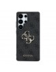 Guess Samsung S25 Ultra Hülle Case Big 4G Metalllogo Schwarz
