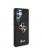 Guess Samsung S25 Ultra Hülle Case Big 4G Metal Fixed Glitter Schwarz