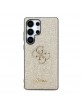 Guess Samsung S25 Ultra Hülle Case Big 4G Metal Fixed Glitter Gold