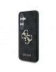 Guess Samsung S25+ Plus Hülle Case 4G PU Big Logo Schwarz