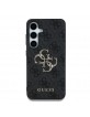 Guess Samsung S25+ Plus Hülle Case 4G PU Big Logo Schwarz
