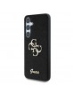 Guess Samsung S25 Hülle Case Big 4G Metal Fixed Glitter Schwarz