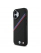 BMW iPhone 17 Hülle Case MagSafe M Perforated Tricolor Schwarz