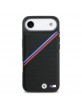 BMW iPhone 17 Air Hülle Case MagSafe M Perforated Tricolor Schwarz
