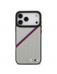 BMW iPhone 17 Pro Max Hülle Case M Perforated MagSafe Tricolor Grau