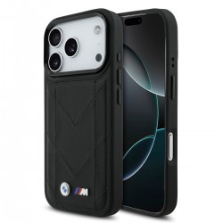 BMW iPhone 17 Pro Hülle Case Quilted M Logo MagSafe Schwarz