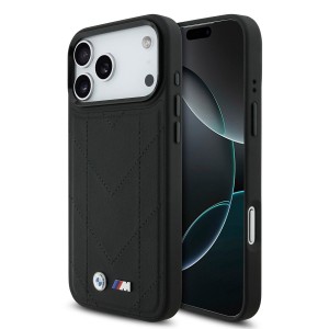 BMW iPhone 17 Pro Max Hülle Case Quilted M Logo MagSafe Schwarz