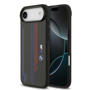 BMW iPhone 17 Air Hülle Case M Kevlar Lines Aramid MagSafe Schwarz