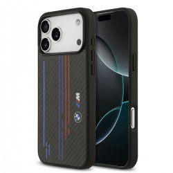 BMW iPhone 17 Pro Max Hülle Case M Kevlar Lines Aramid MagSafe Schwarz