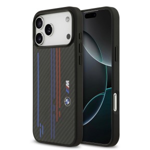 BMW iPhone 17 Pro Max Hülle Case M Kevlar Lines Aramid MagSafe Schwarz