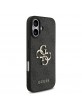 Guess iPhone 17 Hülle Case Metal Big Logo 4G Schwarz