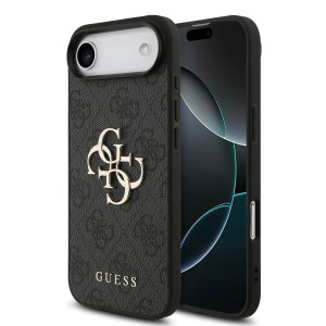 Guess iPhone 17 Air Hülle Case Metal Big Logo 4G Schwarz